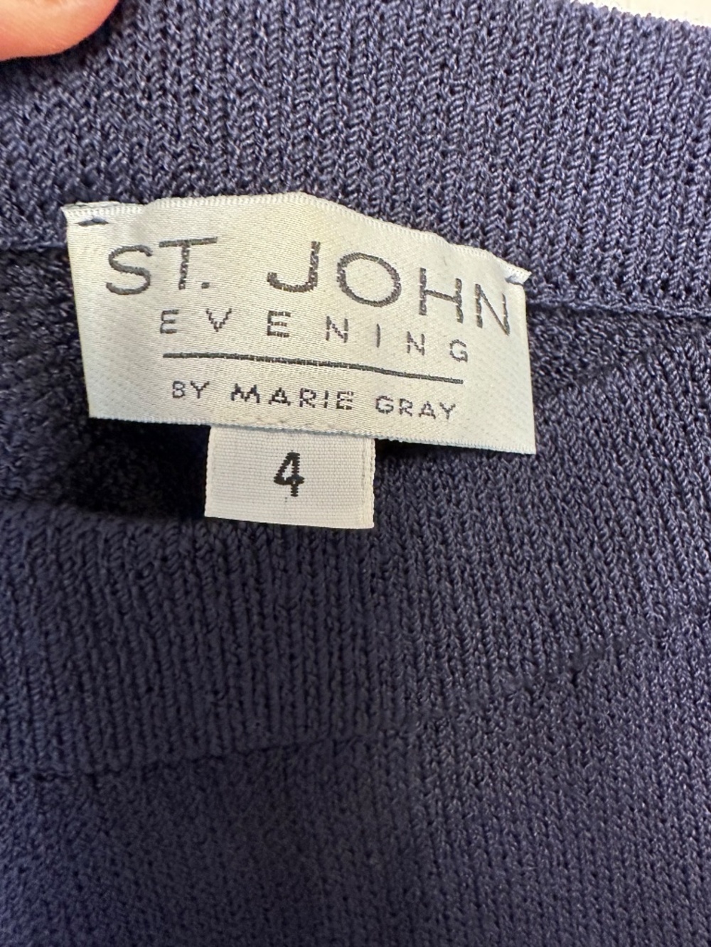 St. John Evening by Marie Gray Knit Jacket and St John basic skirt Black/Black - Picture 2 of 16
